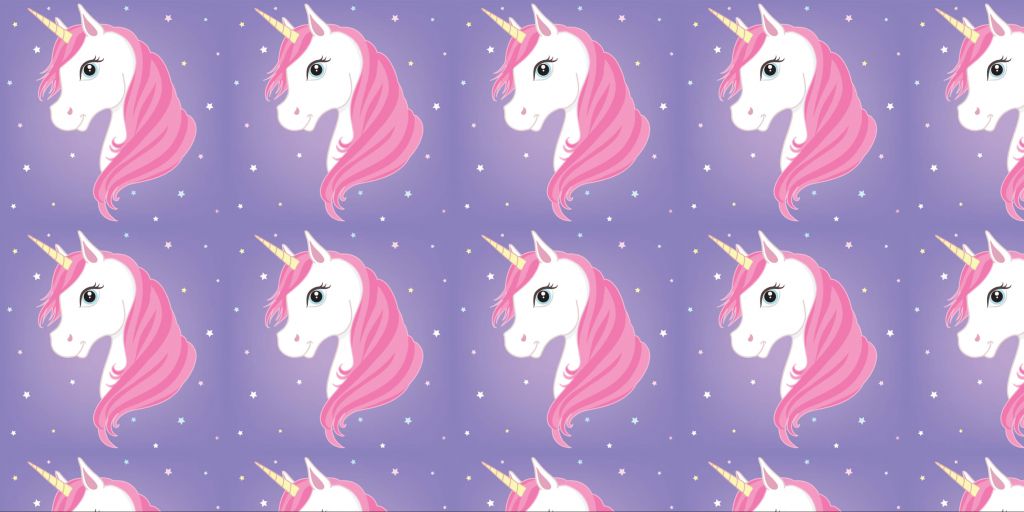 White unicorn with pink mane