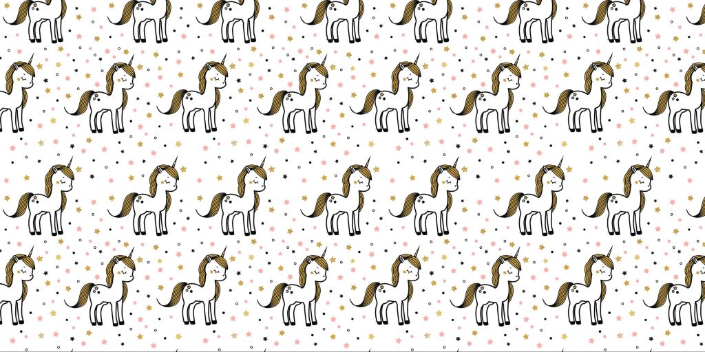 Unicorns on pattern
