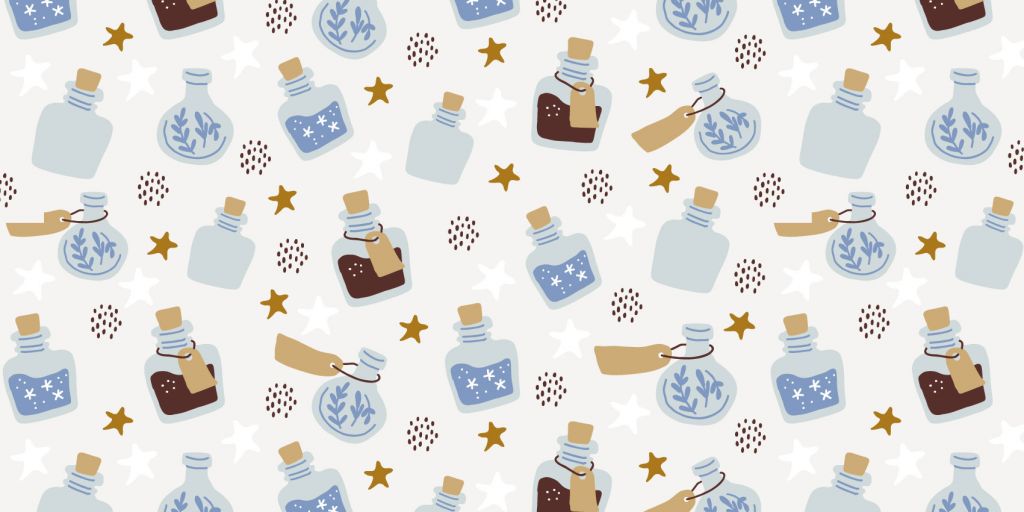 Magic potion bottles