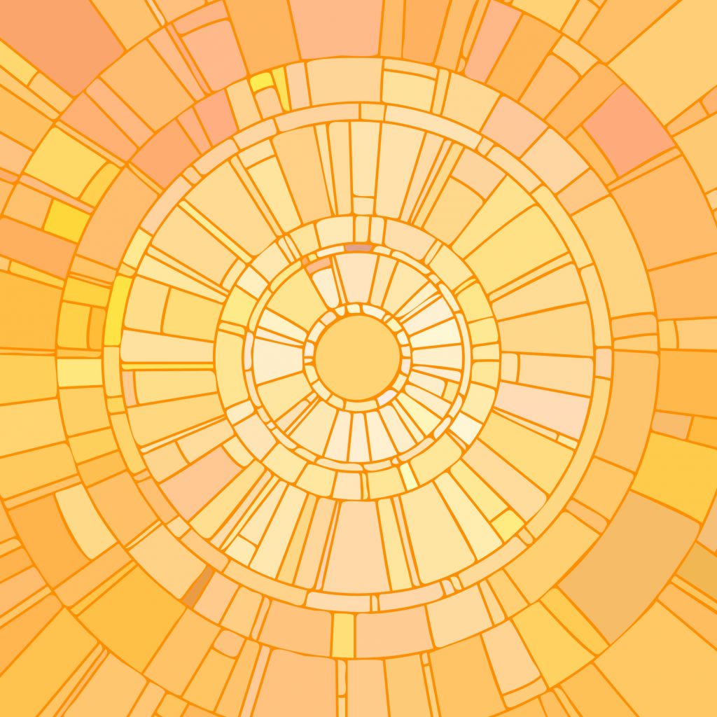 Sunbeams mosaic