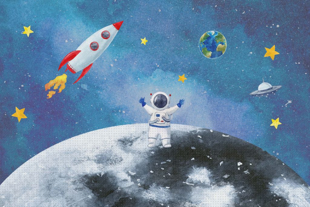 Astronaut on the Moon