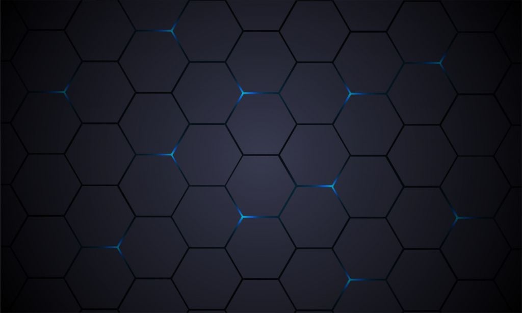 Dark grey hexagons