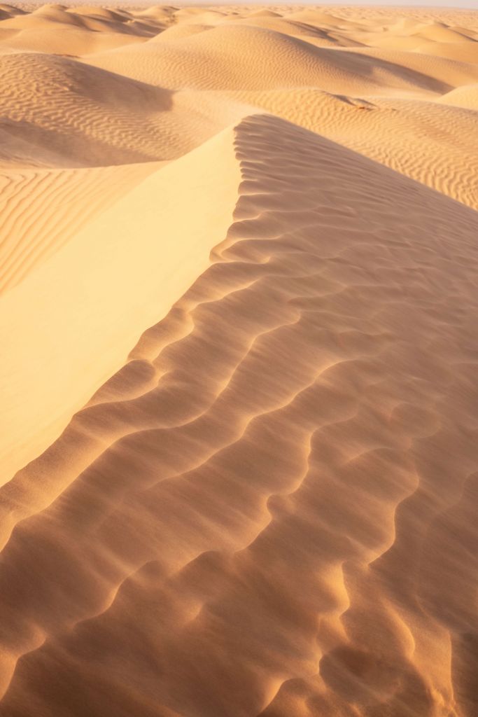 Sand dunes from above