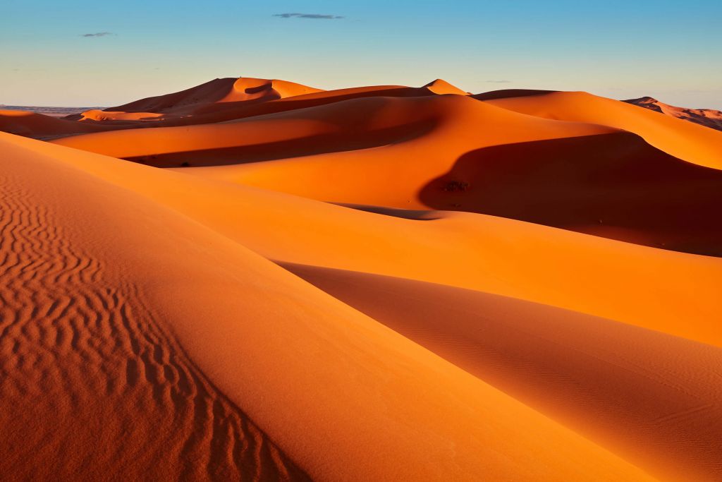 Desert at sunset