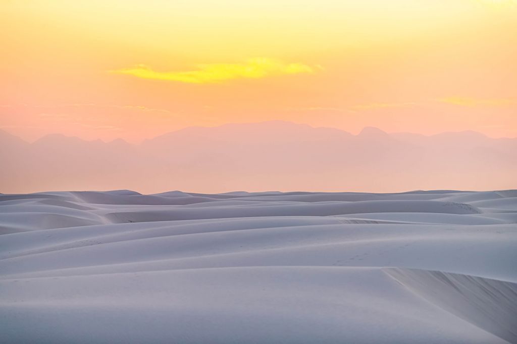 White sand dunes