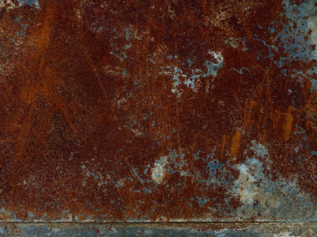 Rusty metal structure