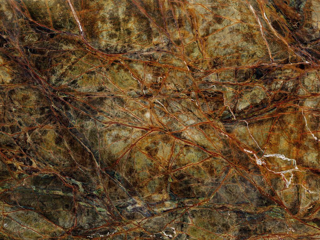 Marble with coloured veins