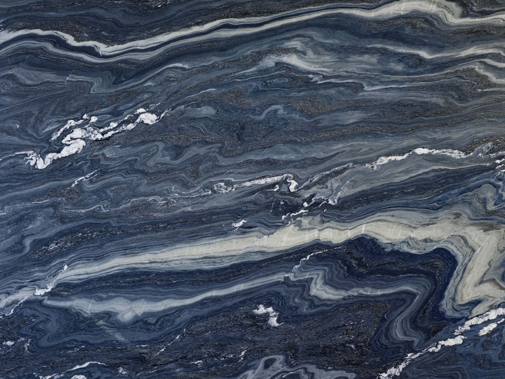 Blue and white marble