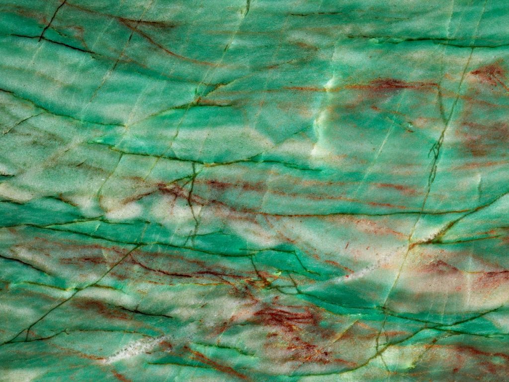 Green striped marble