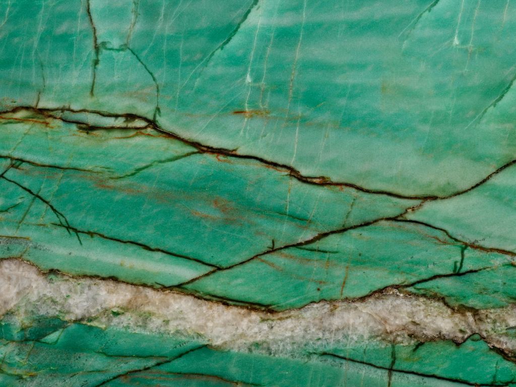 Close-up green marble