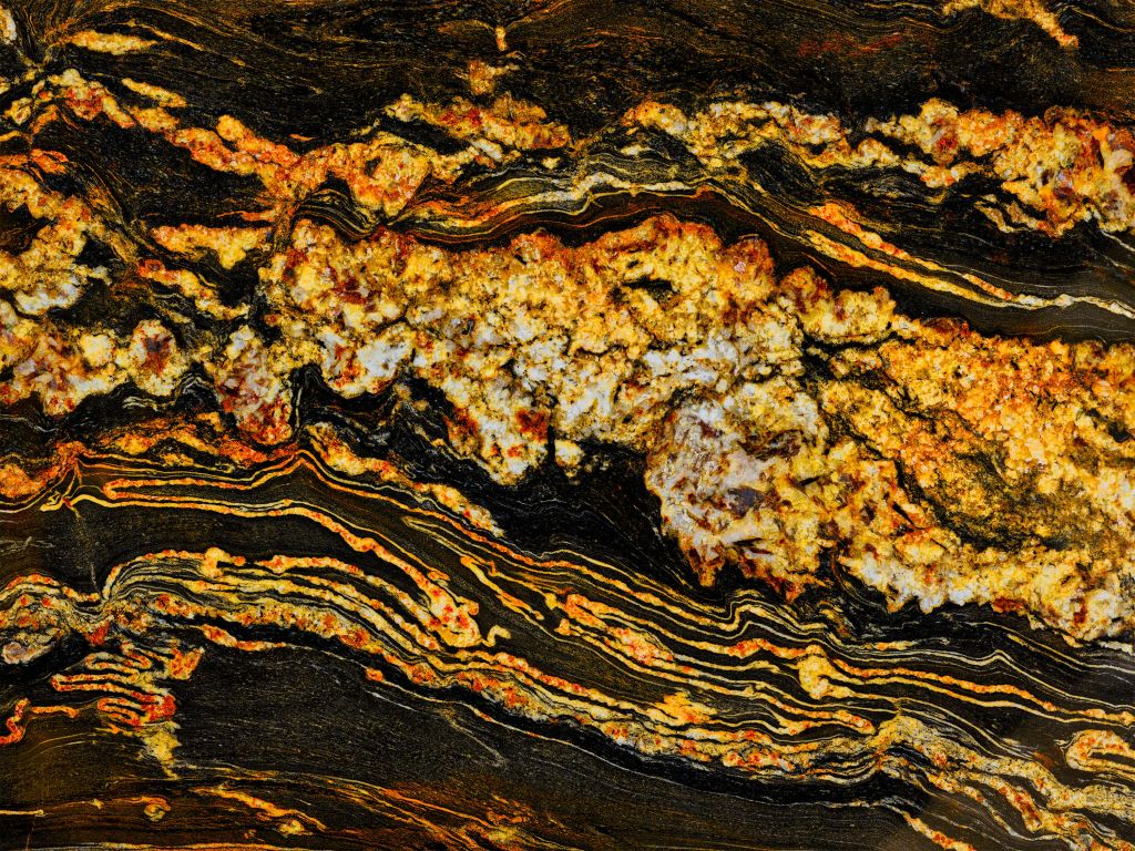 Black gold coloured marble