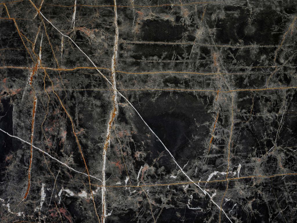Dark marble with copper-coloured lines