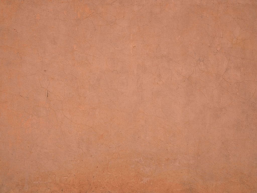 Concrete structure in terracotta colours