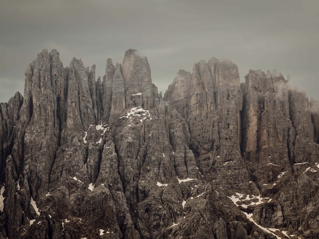 Mountain Peaks in the Dolomites