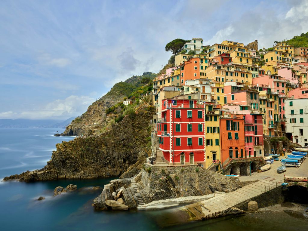 Italian cottages at the coast