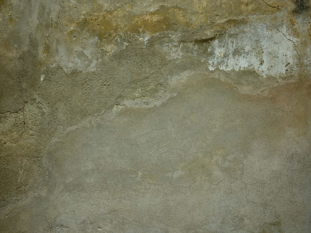 Wall with restored stucco