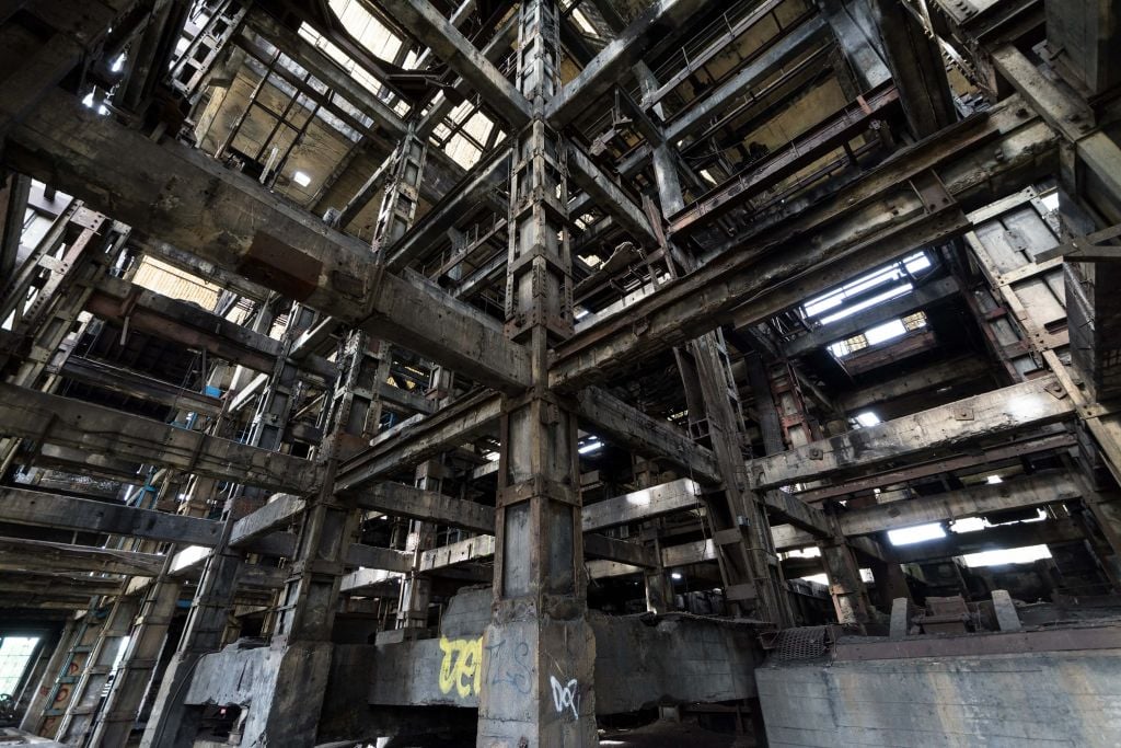 Old abandoned coal laundry