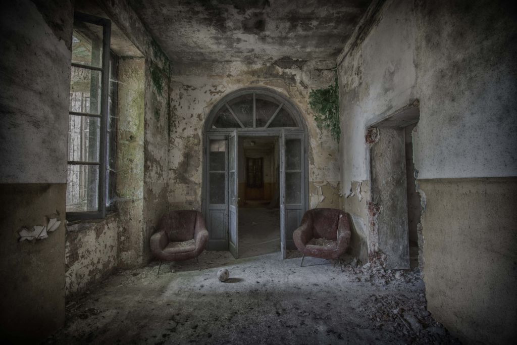 Corridor in abandoned house