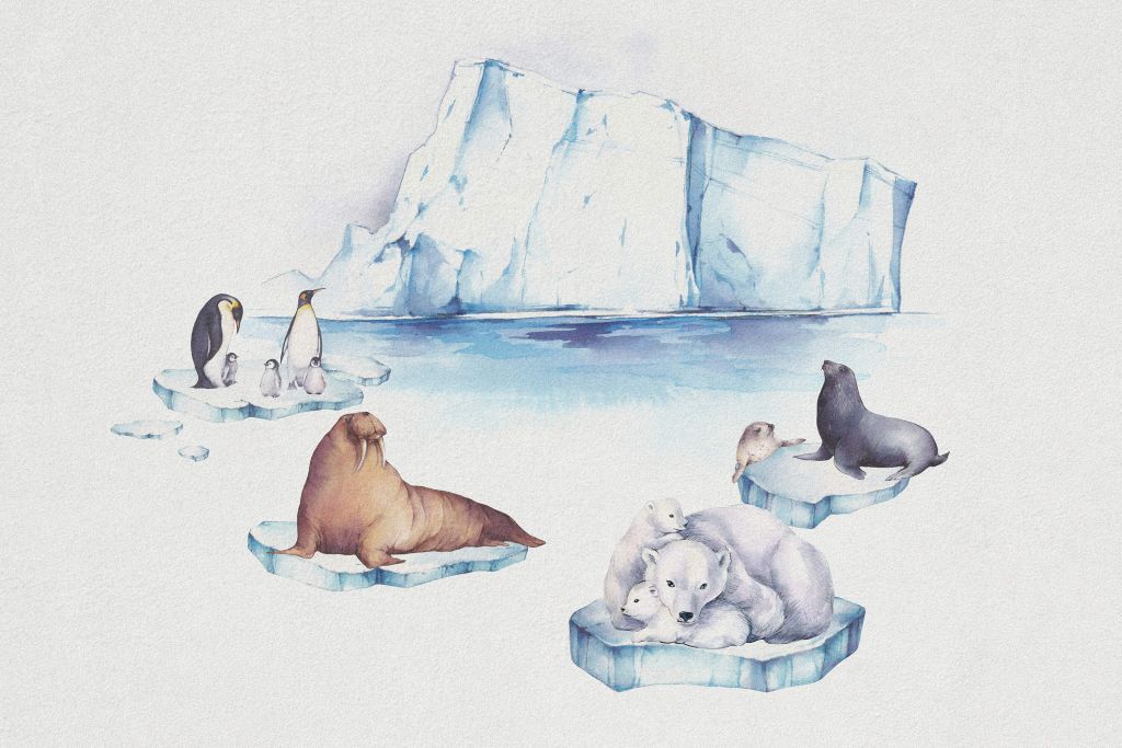 Ice world animals