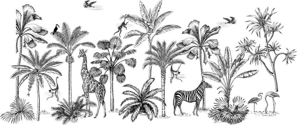 Tropical animal jungle