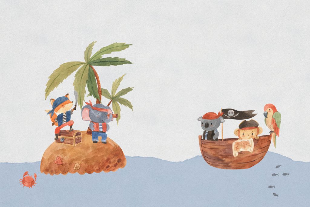 Pirate animals at sea