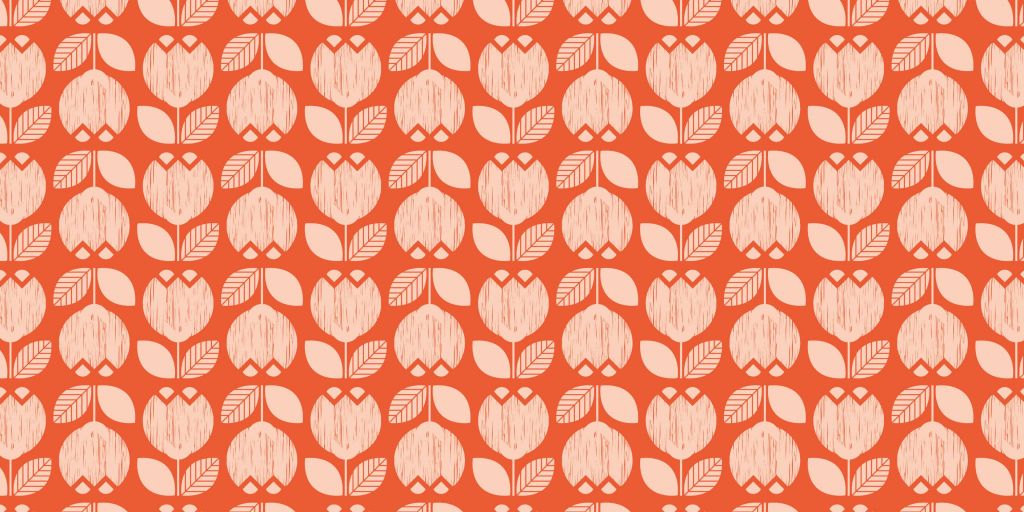 Retro flower pattern