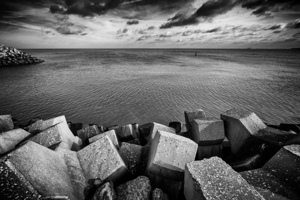 Concrete blocks for the port of Cadzand Bad 