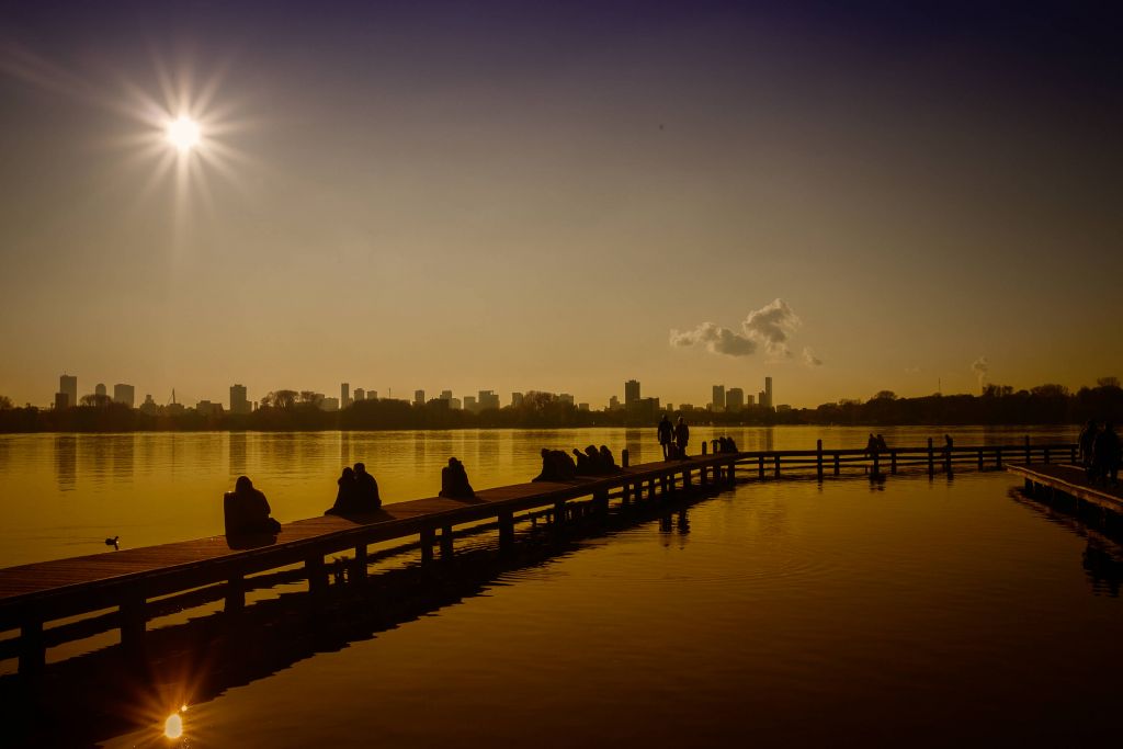 Relaxing at the Kralingse Plas in Rotterdam