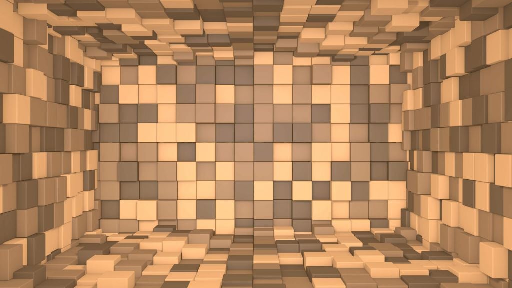 3D Minecraft block