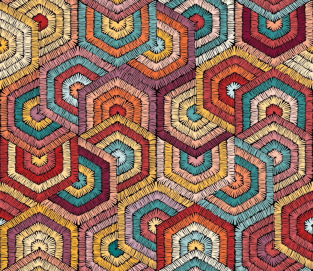 Embroidered pattern