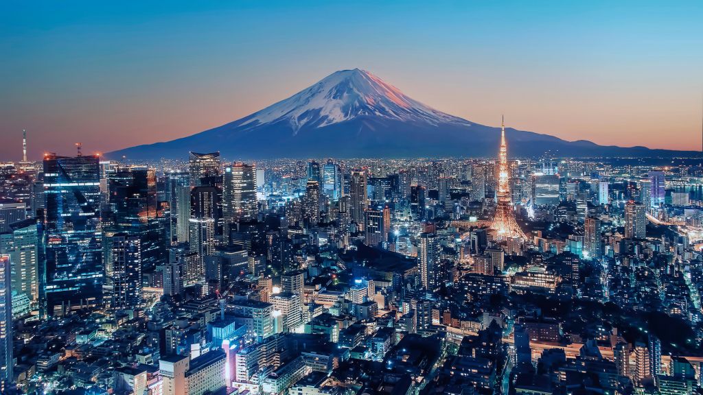 Tokyo at sunset