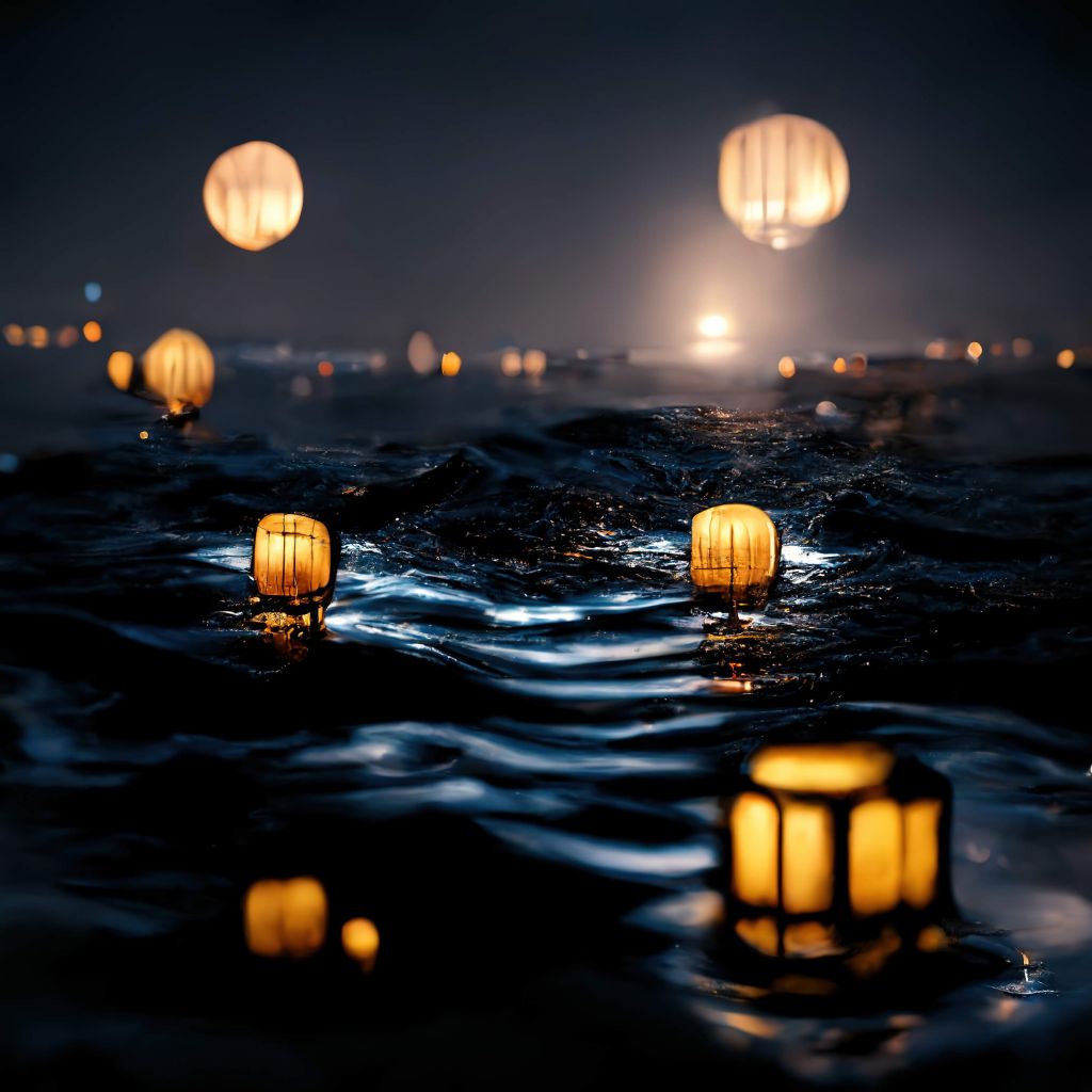 Lanterns over the water
