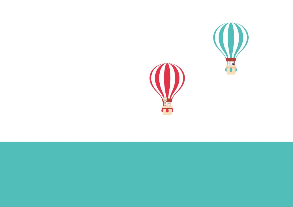 Sophie la girafe® in a hot-air balloon