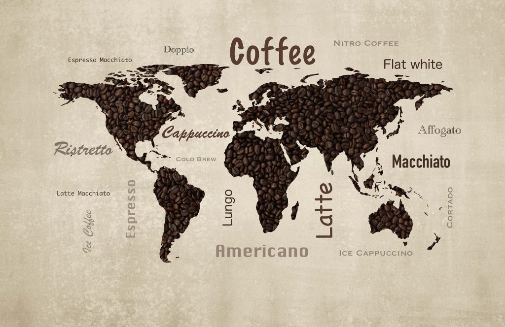 World map coffee