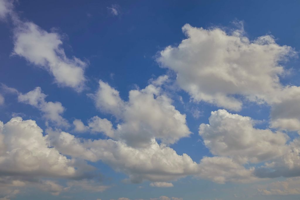 Clouds on blue sky