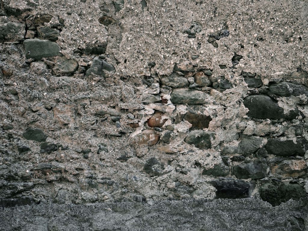 Wall with old large stones