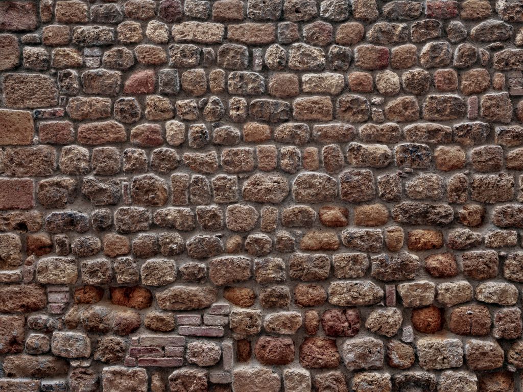 Wall with large stones