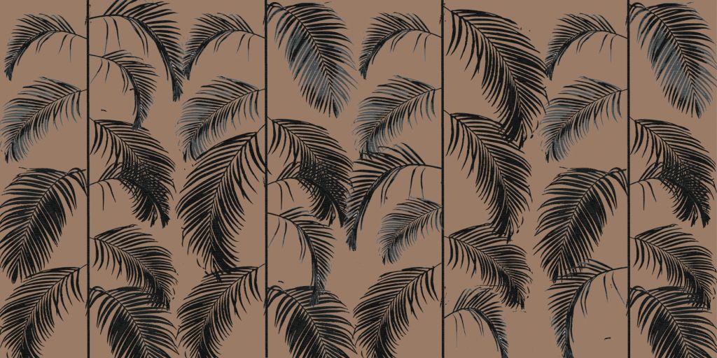 Tropical palm leaves