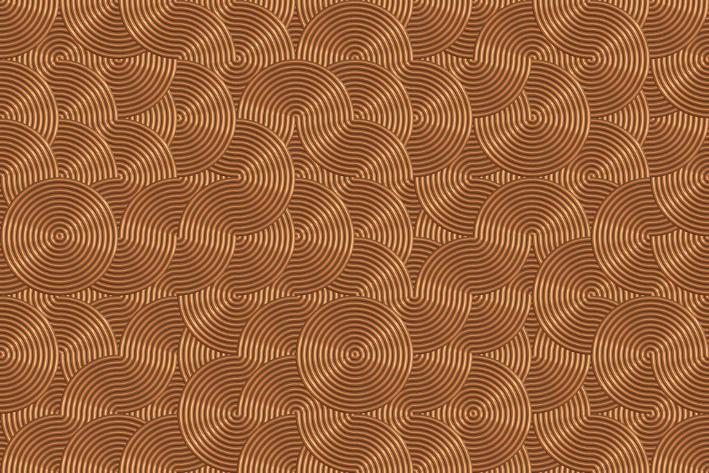 Metallic background with circles