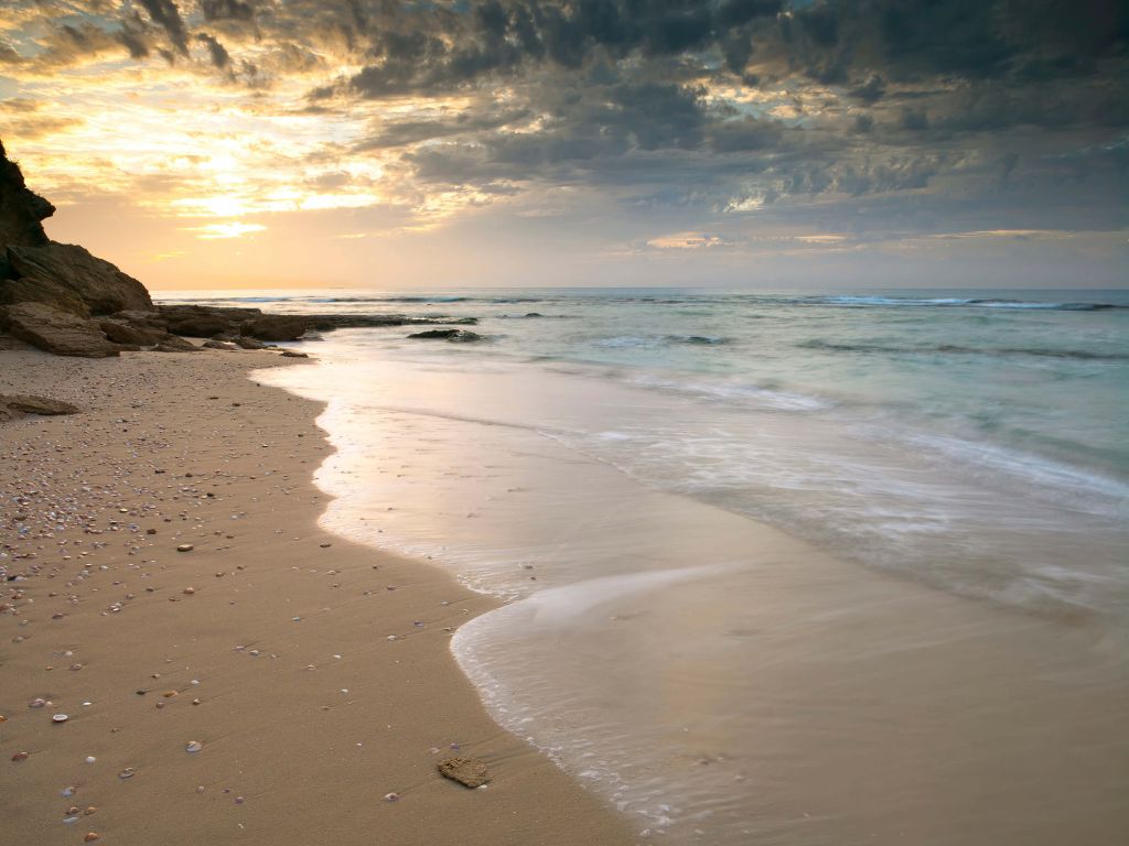 Sunset on the beach