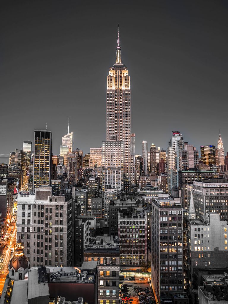 Empire State Building in the evening