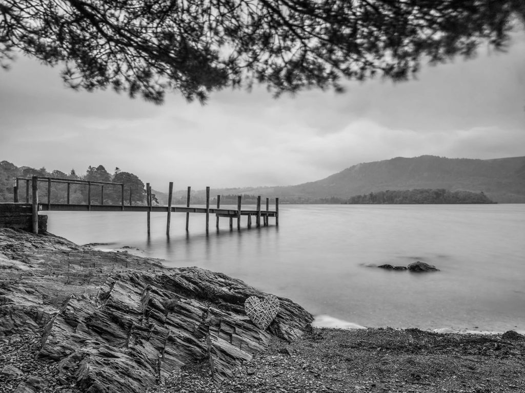 Jetty in a lake