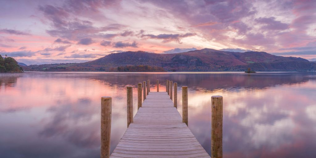 Jetty at the sunset