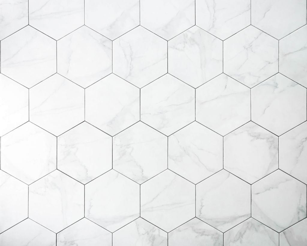 Marble hexagons