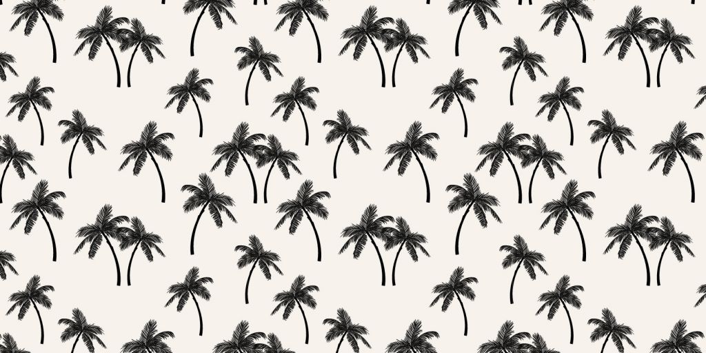 Pattern with palm trees