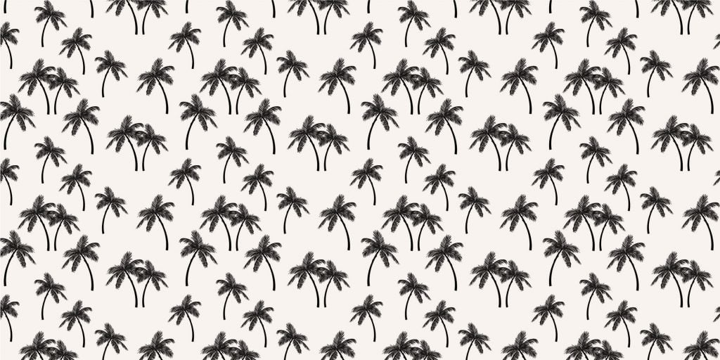 Pattern with palm trees