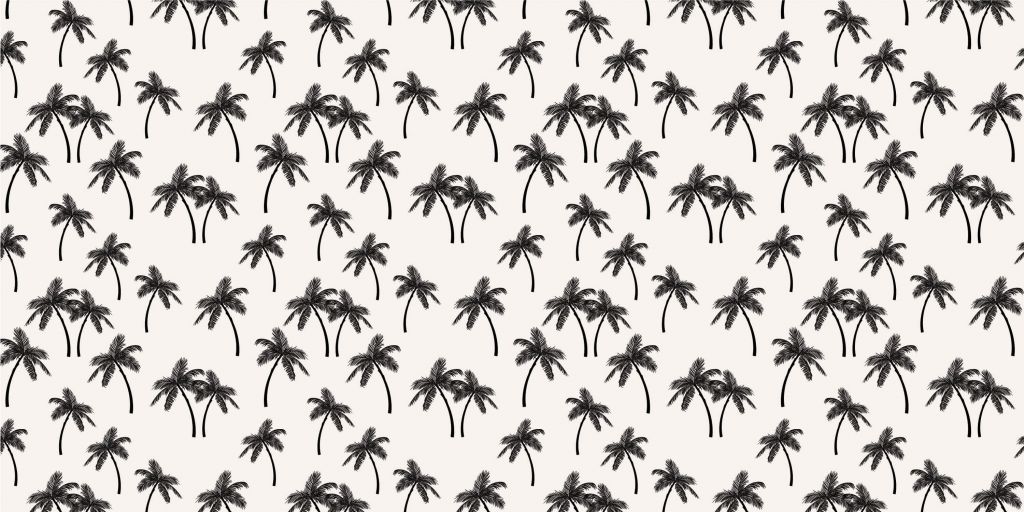 Pattern with palm trees