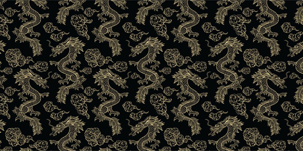 Donkere draken patroon
