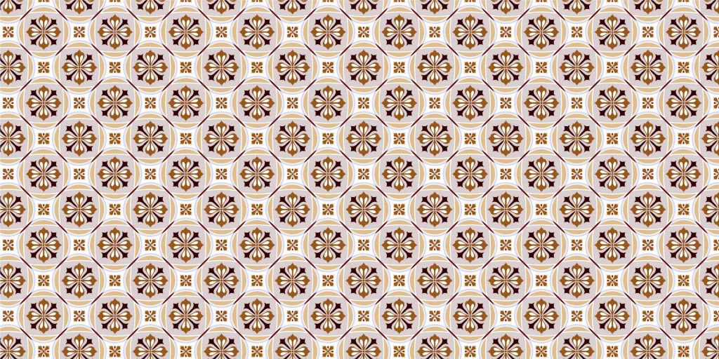 Patronen in bruin tinten