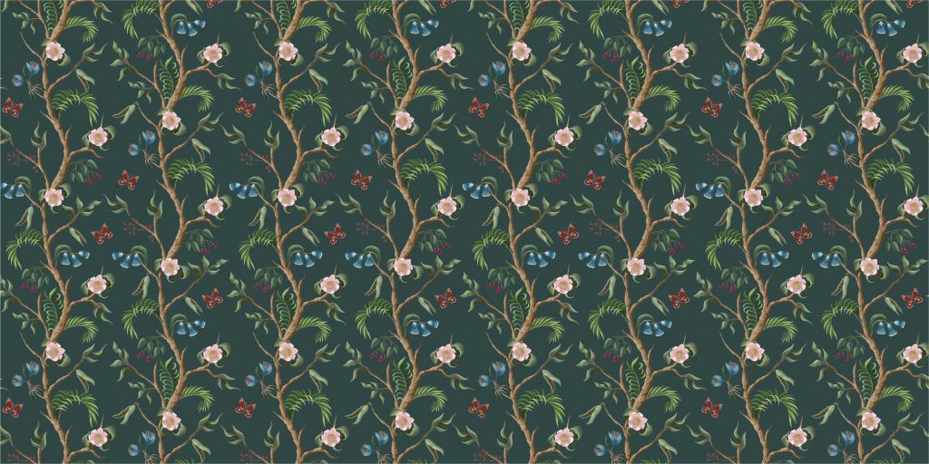 Blooming flower pattern